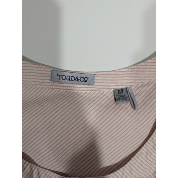 Toad&Co top womens Medium Pink Striped Panoramic Tank Outdoor - Picture 7 of 12
